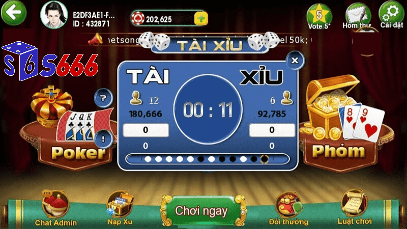 game tài xỉu online uy tín S6666